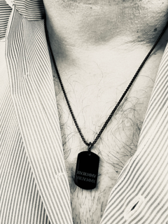 Chaine homme avec médaille personnalisable