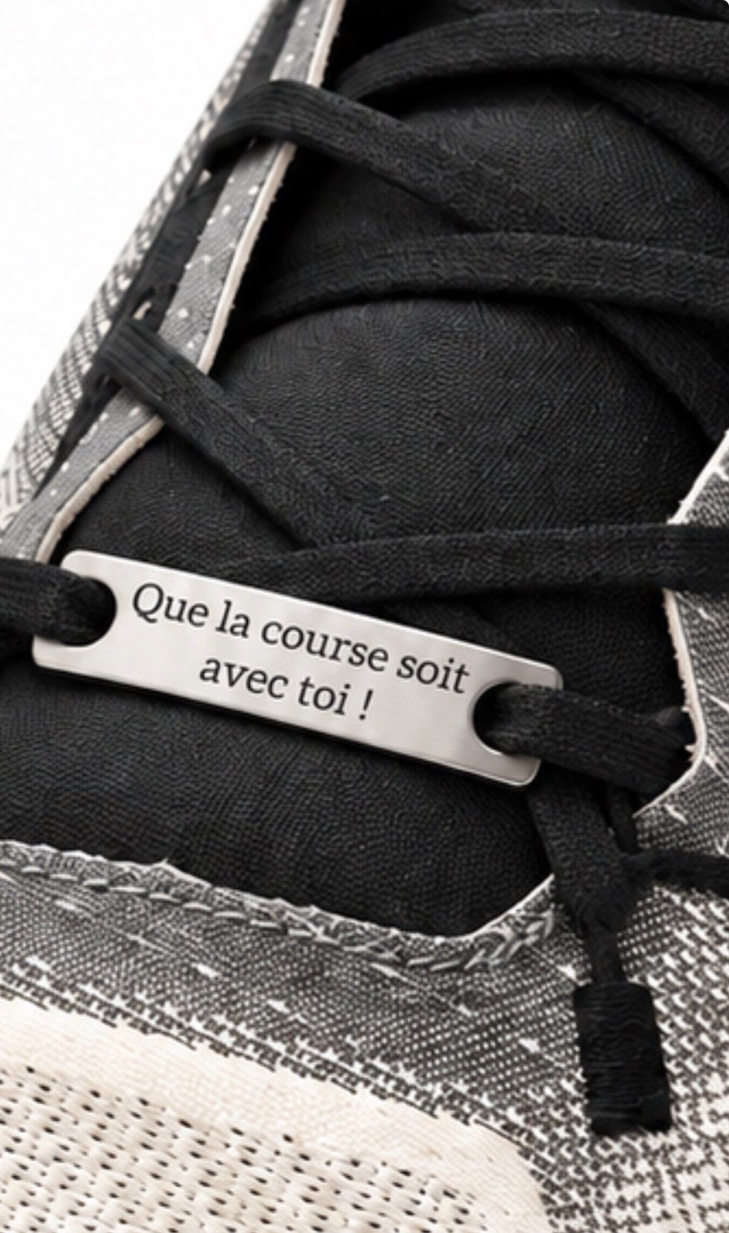 Shoes Tag personnalisable en acier inoxydable