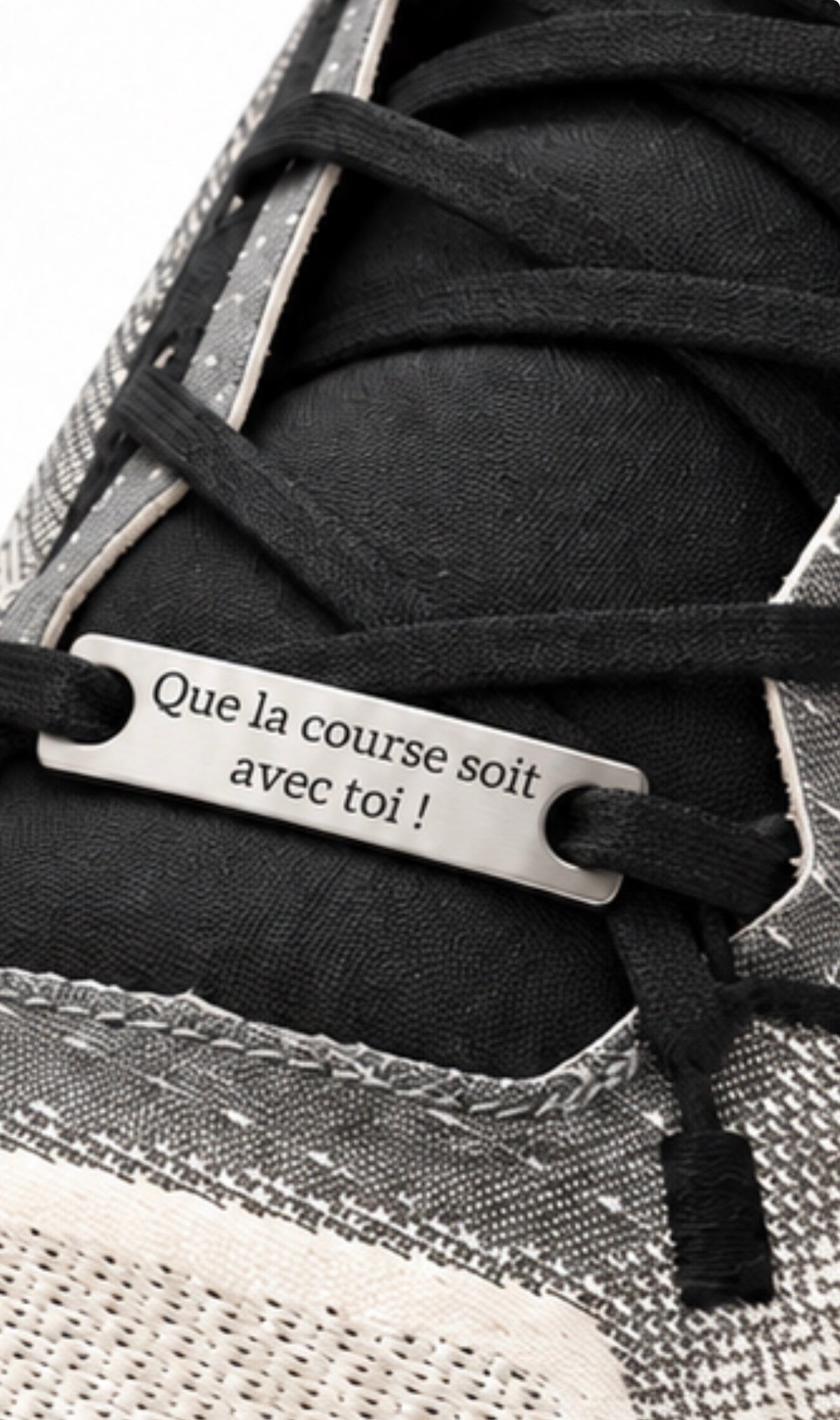 Shoes Tag personnalisable en acier inoxydable