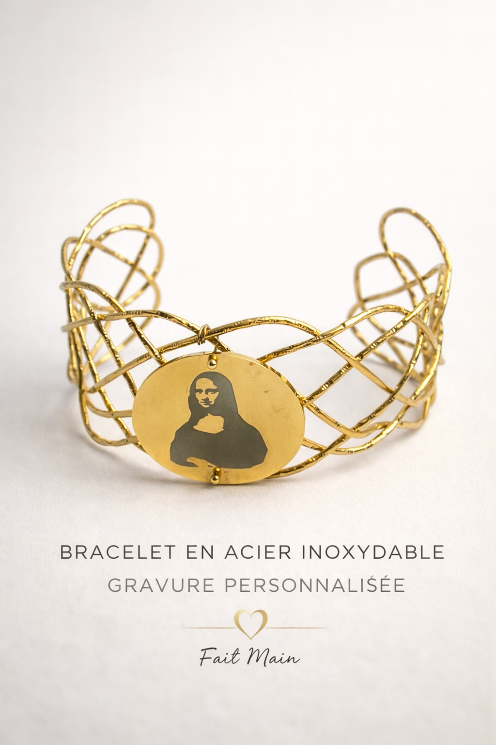 Bracelet manchette personnalisé