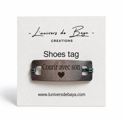 Shoes Tag personnalisable en acier inoxydable