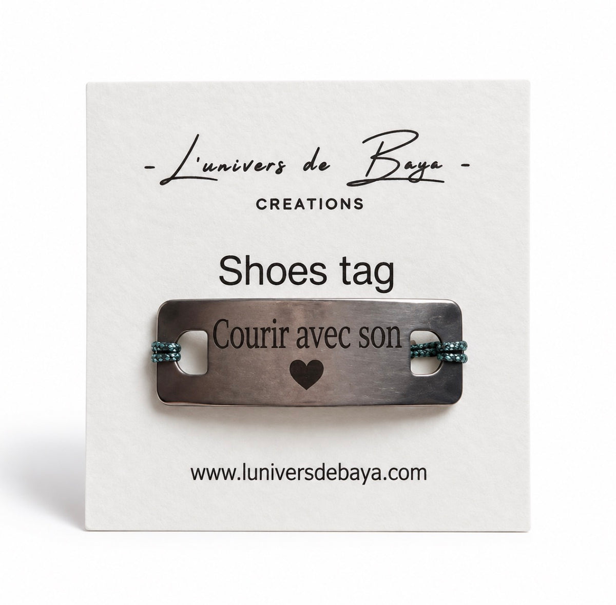 Shoes Tag personnalisable en acier inoxydable